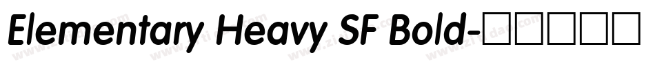 Elementary Heavy SF Bold字体转换